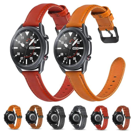 Leather Replacement Strap for Samsung Galaxy Watch 41/45mm