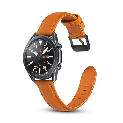 Leather Replacement Strap for Samsung Galaxy Watch 41/45mm