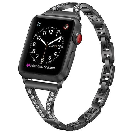 Xdfind Herringbone Steel Watch Band for Apple Watch 38-49mm | Syndmart