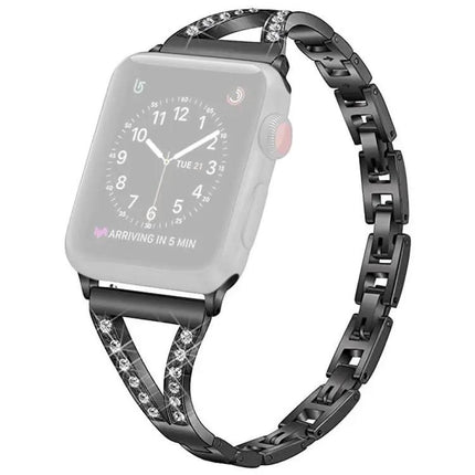 Xdfind Herringbone Steel Watch Band for Apple Watch 38-49mm | Syndmart
