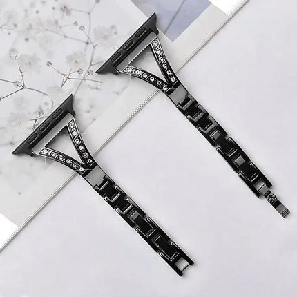Xdfind Herringbone Steel Watch Band for Apple Watch 38-49mm | Syndmart