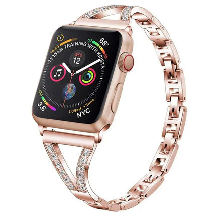 Xdfind Herringbone Steel Watch Band for Apple Watch 38-49mm | Syndmart