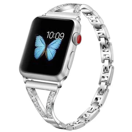 Xdfind Herringbone Steel Watch Band for Apple Watch 38-49mm | Syndmart