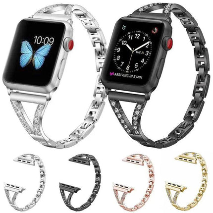 Xdfind Herringbone Steel Watch Band for Apple Watch 38-49mm | Syndmart