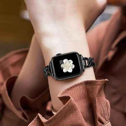 Xdfind Double Circle Metal Strap for Apple Watch 38-49mm | Syndmart