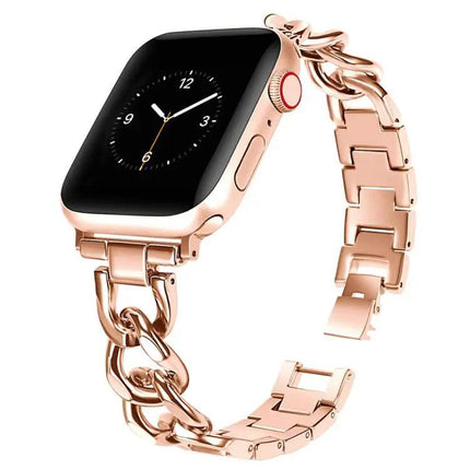 Xdfind Double Circle Metal Strap for Apple Watch 38-49mm | Syndmart