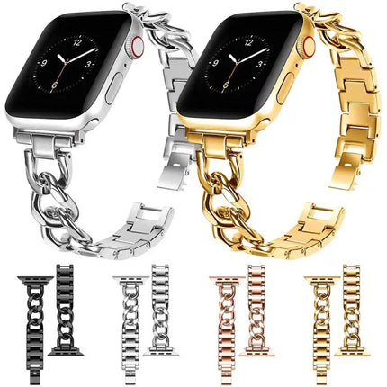 Xdfind Double Circle Metal Strap for Apple Watch 38-49mm | Syndmart