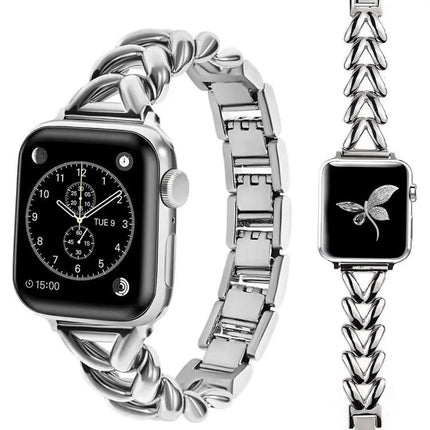 Xdfind V-Shaped Metal Watch Band For Apple Watch 38-49mm | Syndmart