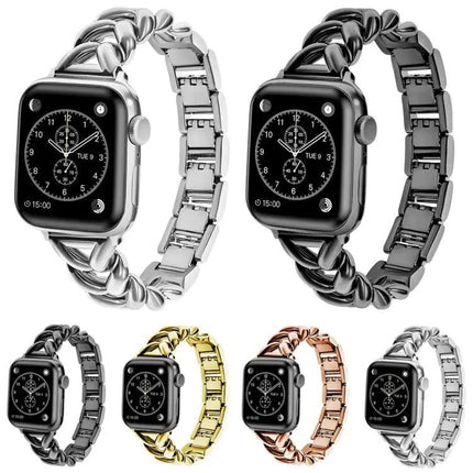 Xdfind V-Shaped Metal Watch Band For Apple Watch 38-49mm | Syndmart