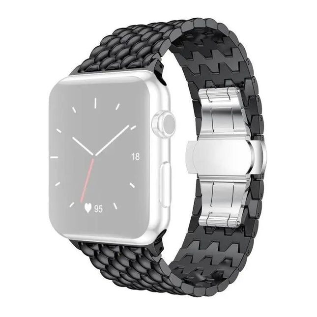 Dragon Texture Metal Apple Watch Band Compatible 38-49mm | Syndmart