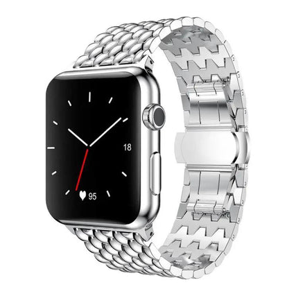 Dragon Texture Metal Apple Watch Band Compatible 38-49mm | Syndmart