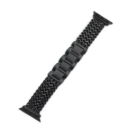XDfind Herringbone Stainless Steel Apple Watch Band 38-49mm | Syndmart