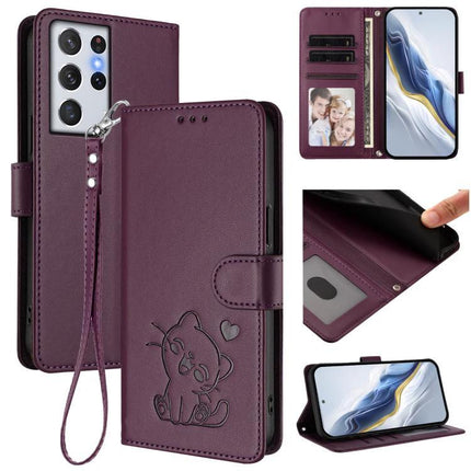Protective Phone Case With Hand Strap For Daily Outings, Secure Grip On The Go Everyday - purple PU wallet case with card slots and wrist strap