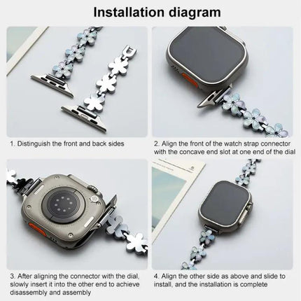 Xdfind Metal Watch Band For Apple Watch 38-49mm Adjustable | Syndmart