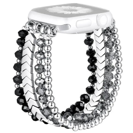 Xdfind Crystal Beaded Metal Apple Watch Band 38-49mm | Syndmart