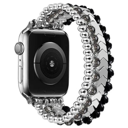 Xdfind Crystal Beaded Metal Apple Watch Band 38-49mm | Syndmart