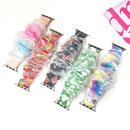 Xdfind Polyester Organza Double-Layer Apple Watch Band | Syndmart