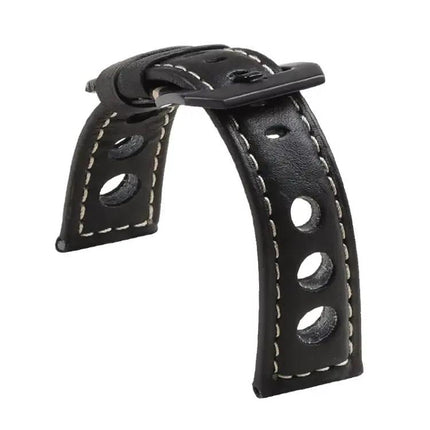 Xdfind Leather Watch Band 3-Hole Breathable 20/22/24mm