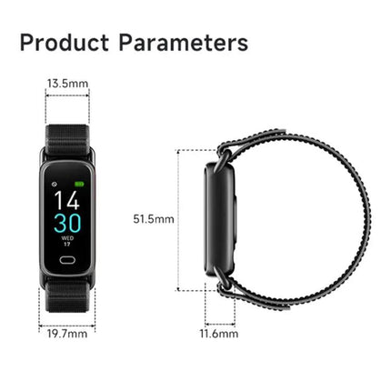 GL1 Fitness Tracker With Heart Rate Monitor And 0.96 Inch Display