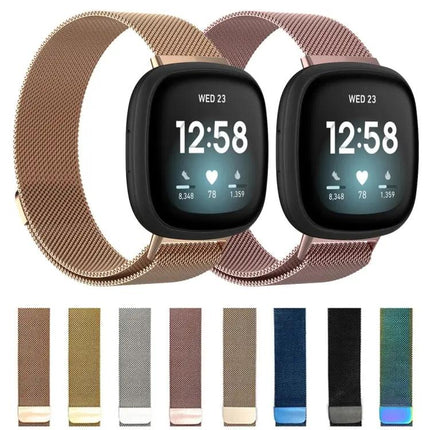 Fitbit Versa 3 Magnetic Milanese Replacement Strap Large