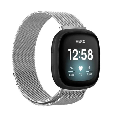 Fitbit Versa 3 Magnetic Milanese Replacement Strap Large