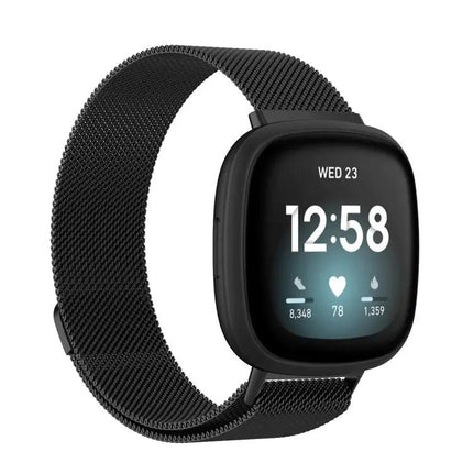 Fitbit Versa 3 Magnetic Milanese Replacement Strap Large