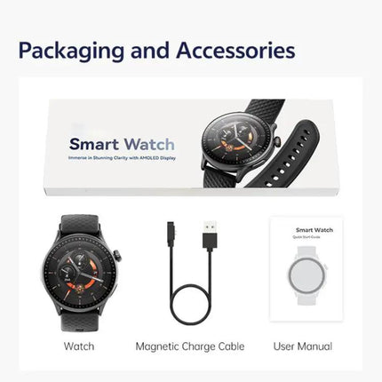 GR3 Fitness Smartwatch With 1.43 Inch AMOLED For Daily Activity