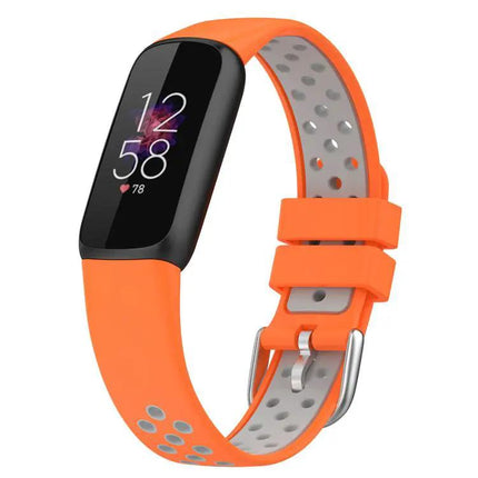 Xdfind Two-Tone Breathable Silicone Band For Fitbit Luxe