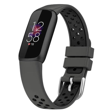 Xdfind Two-Tone Breathable Silicone Band For Fitbit Luxe