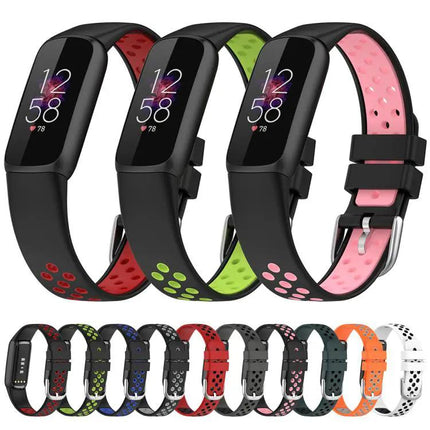 Xdfind Two-Tone Breathable Silicone Band For Fitbit Luxe