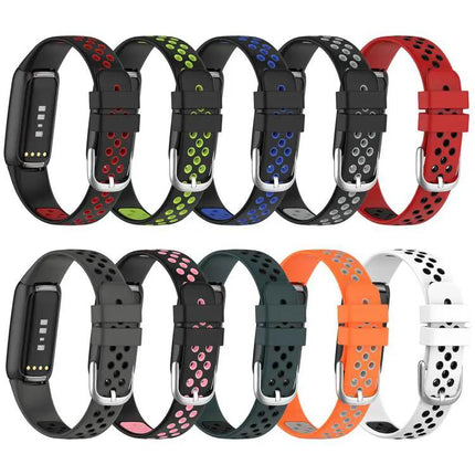 Xdfind Two-Tone Breathable Silicone Band For Fitbit Luxe