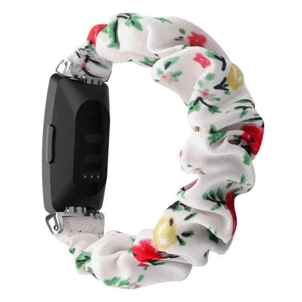 Polyester Elastic Wreath Watch Band for Fitbit Inspire S L