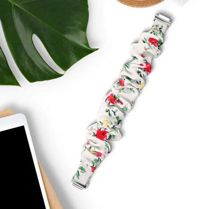Polyester Elastic Wreath Watch Band for Fitbit Inspire S L