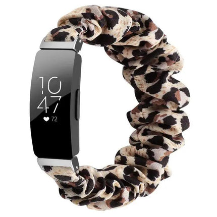 Polyester Elastic Wreath Watch Band for Fitbit Inspire S L
