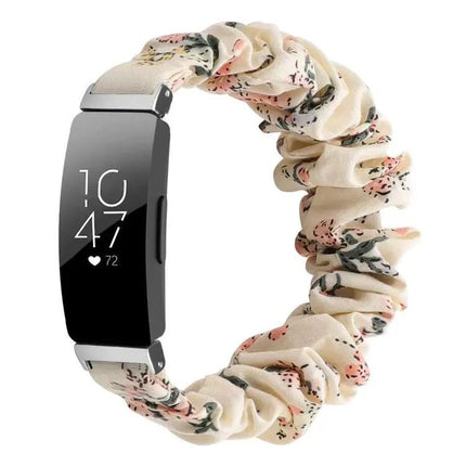 Polyester Elastic Wreath Watch Band for Fitbit Inspire S L