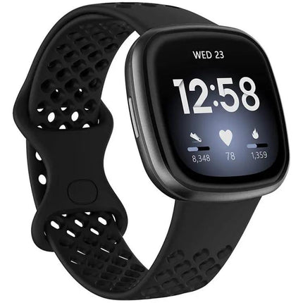 Silicone Breathable Watch Band For Fitbit Versa 3 Sense