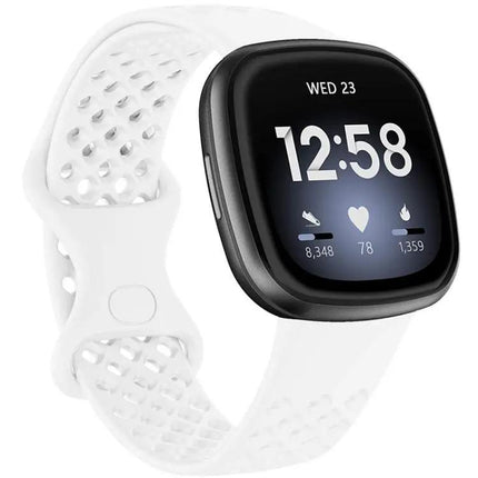 Silicone Breathable Watch Band For Fitbit Versa 3 Sense