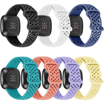Silicone Breathable Watch Band For Fitbit Versa 3 Sense