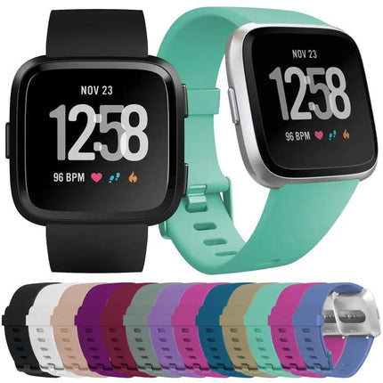 Solid Silicone Replacement Band for Fitbit Versa 2 Small