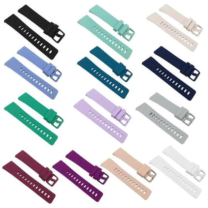 Silicone Watch Band For Fitbit Versa 2 Large Black