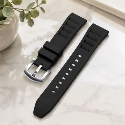 XDfind Silicone Watch Band With Silver Quick Release
