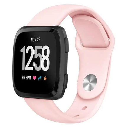 Fitbit Versa Silicone Watch Band Rivet Buckle Small