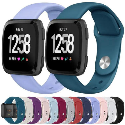 Fitbit Versa Silicone Watch Band Rivet Buckle Small