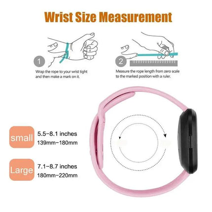 Fitbit Versa Silicone Watch Band Rivet Buckle Small