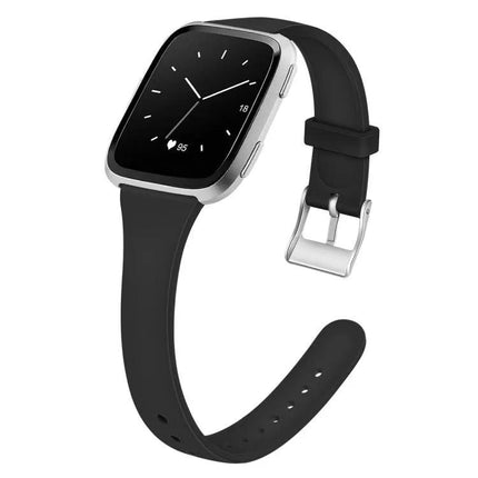 Silicone Watch Band for Fitbit Versa 2/Versa Lite Silver