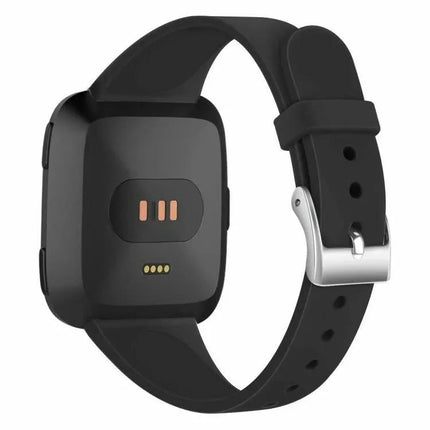 Silicone Watch Band for Fitbit Versa 2/Versa Lite Silver