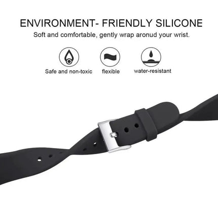Silicone Watch Band for Fitbit Versa 2/Versa Lite Silver