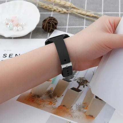 Silicone Watch Band for Fitbit Versa 2/Versa Lite Silver