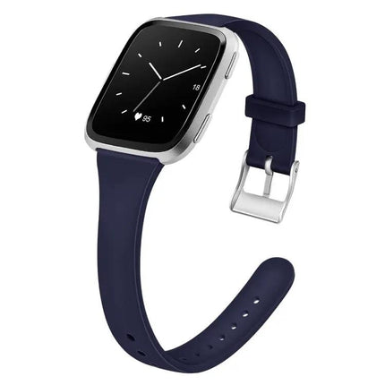 Silicone Watch Band for Fitbit Versa 2/Versa Lite Silver