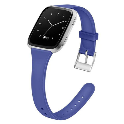 Silicone Watch Band for Fitbit Versa 2/Versa Lite Silver